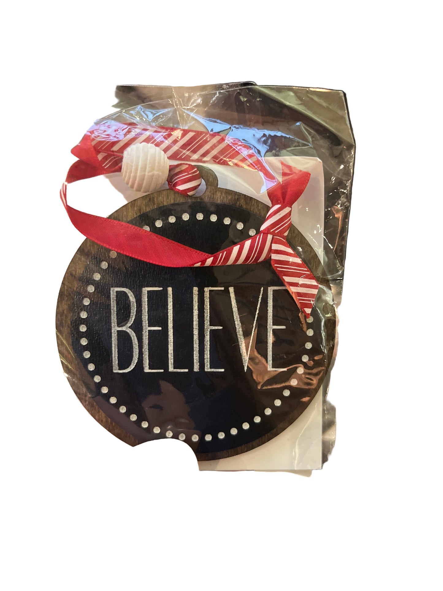 Black & White Word Ornament