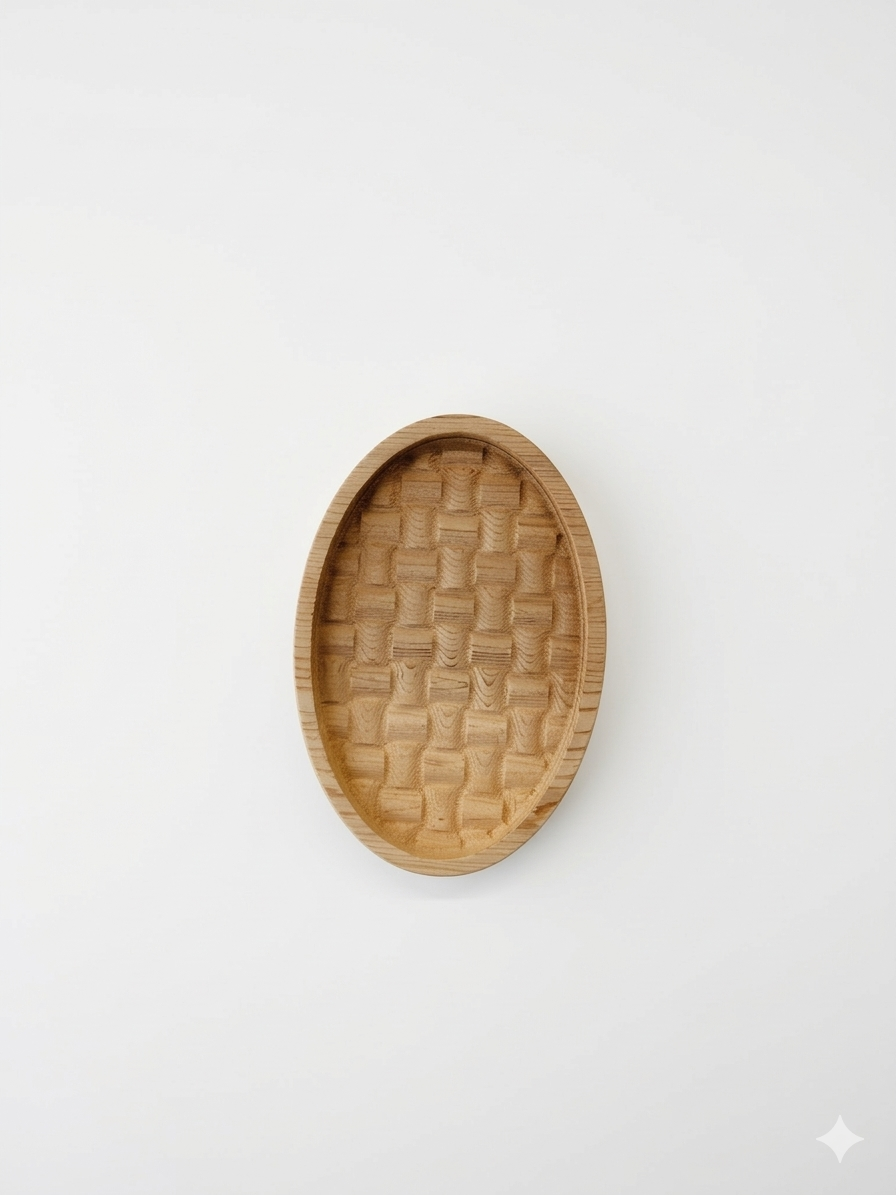 Cedar Soap Dish - Basket Weave