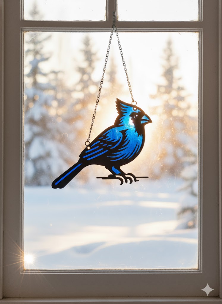 Blue Jay Suncatcher