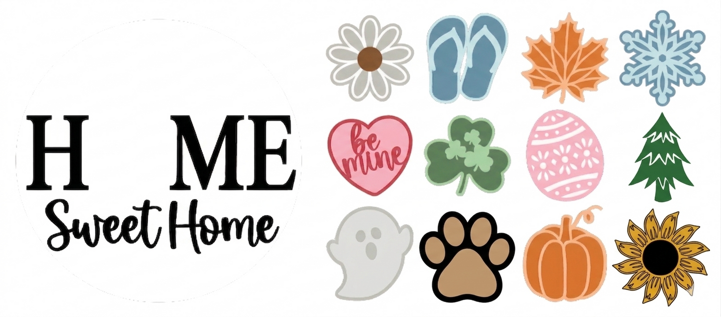 Interchangeable Home Sweet Home Sign