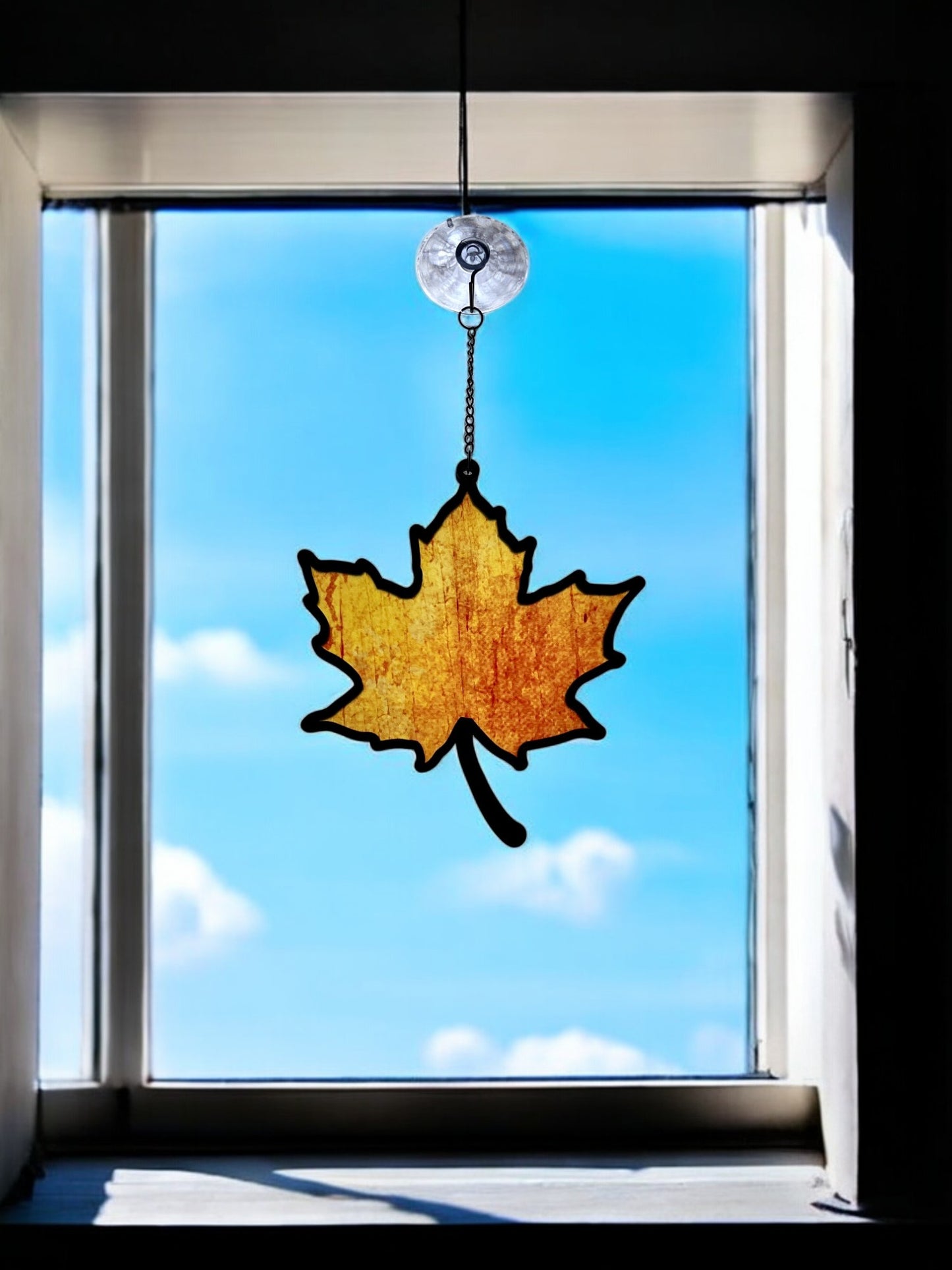 Autumn Maple Leaf Suncatcher