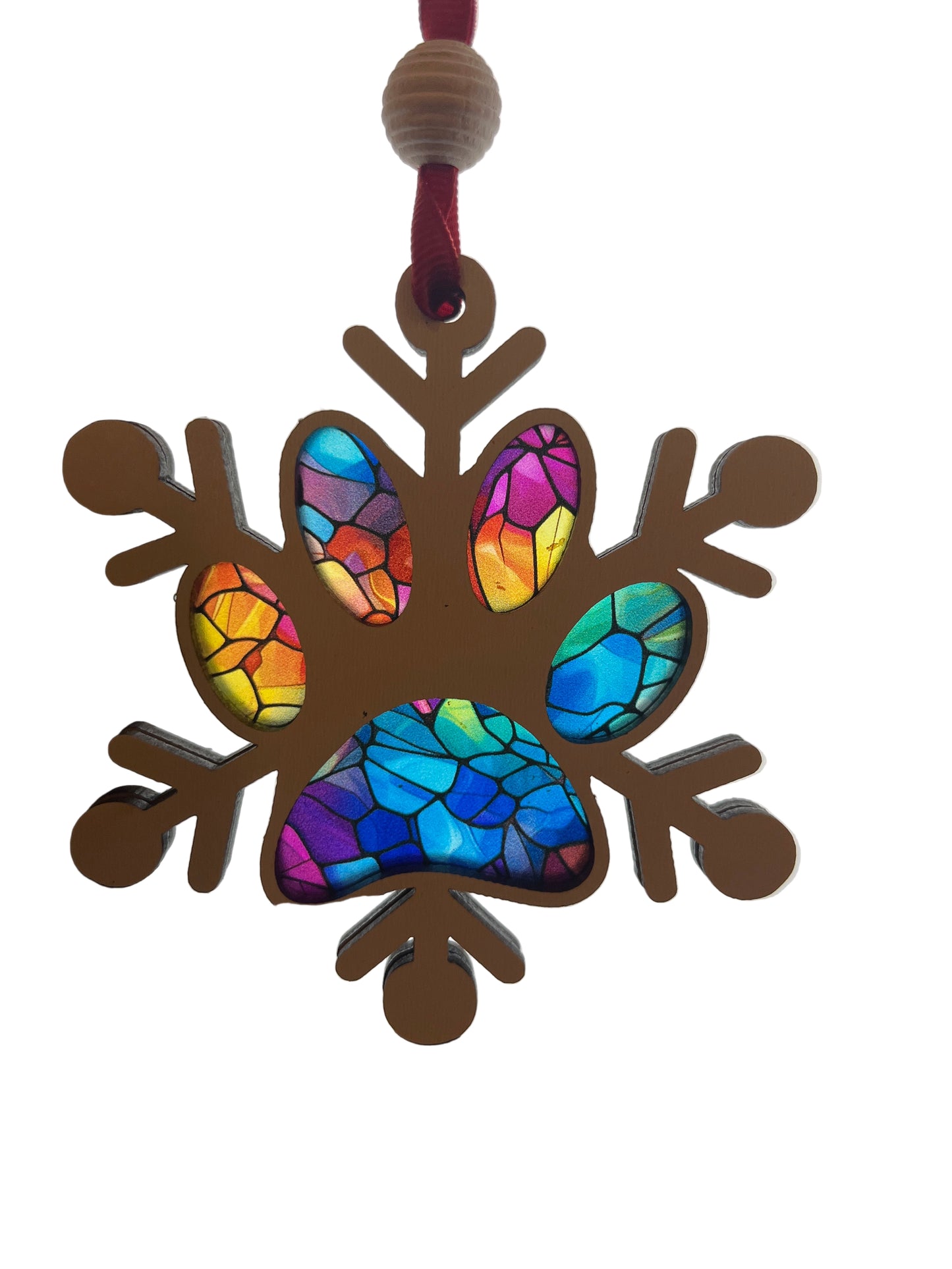 Dog Paw Christmas Ornament