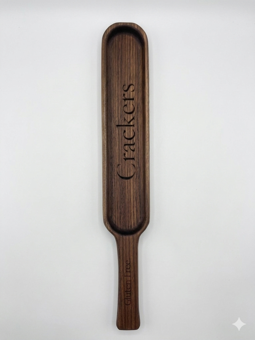 Gluten Free Cracker Tray - Black Walnut