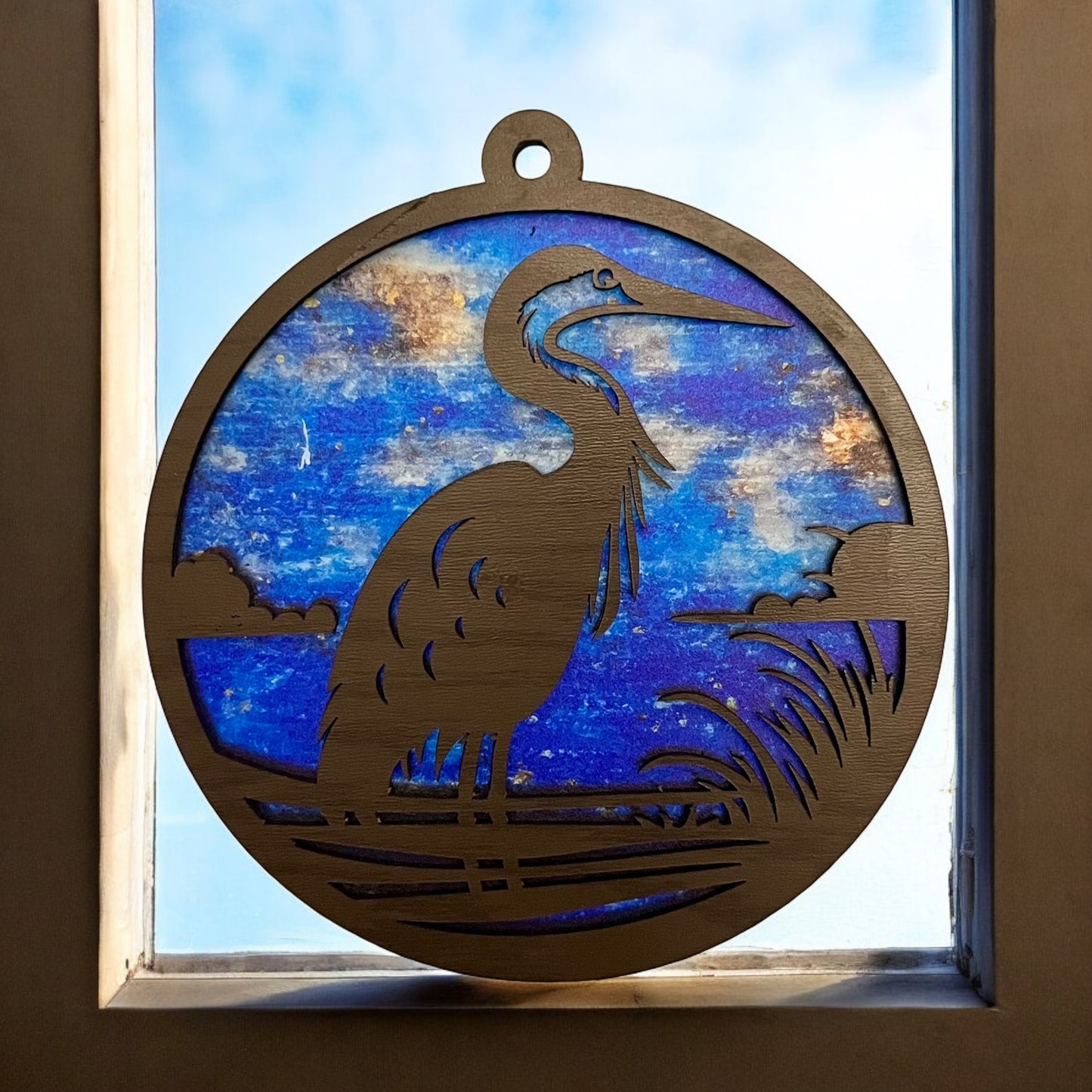 Blue Heron Suncatcher