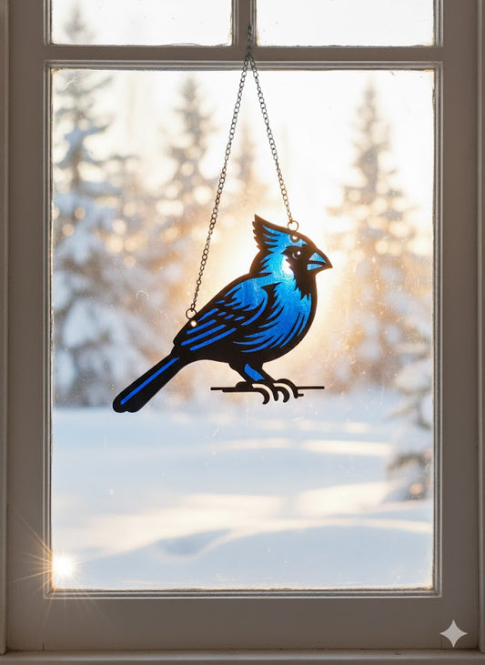 Blue Jay Suncatcher