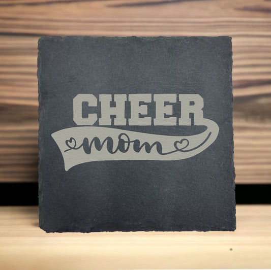 Cheer Mom - Heart in Banner