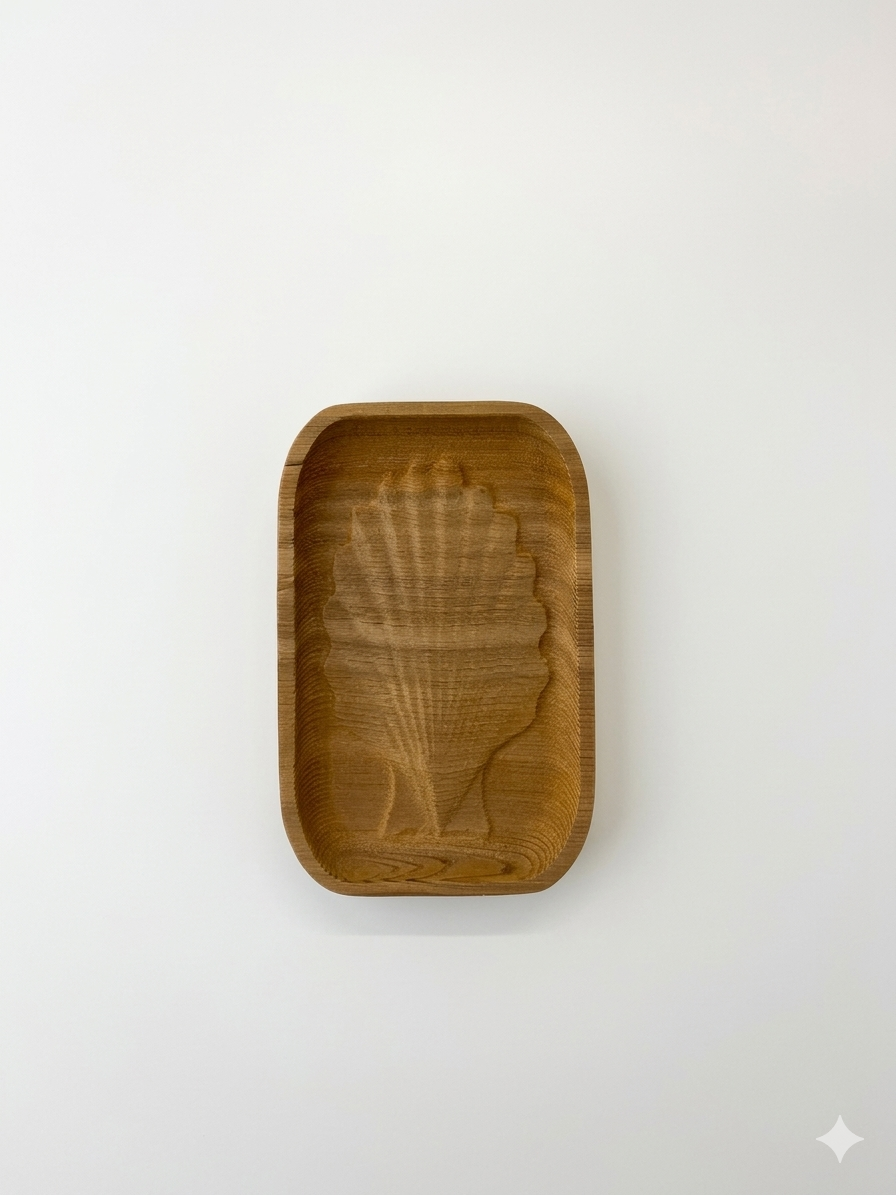 Cedar Soap Dish - Shell Design