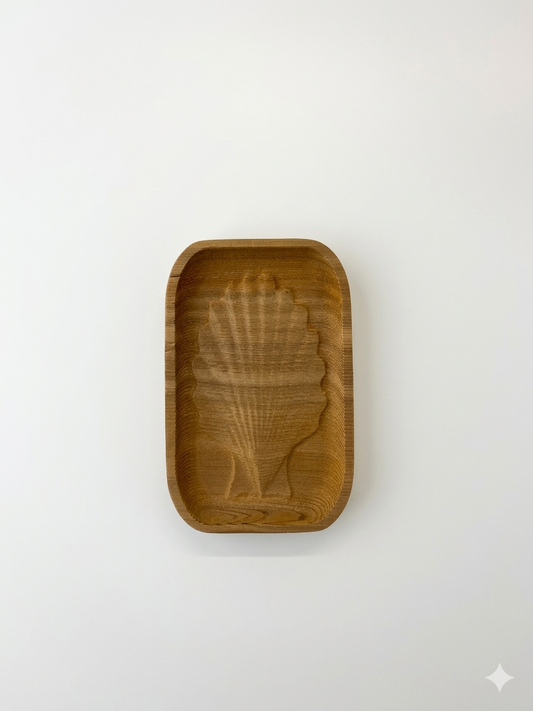 Cedar Soap Dish - Shell Design
