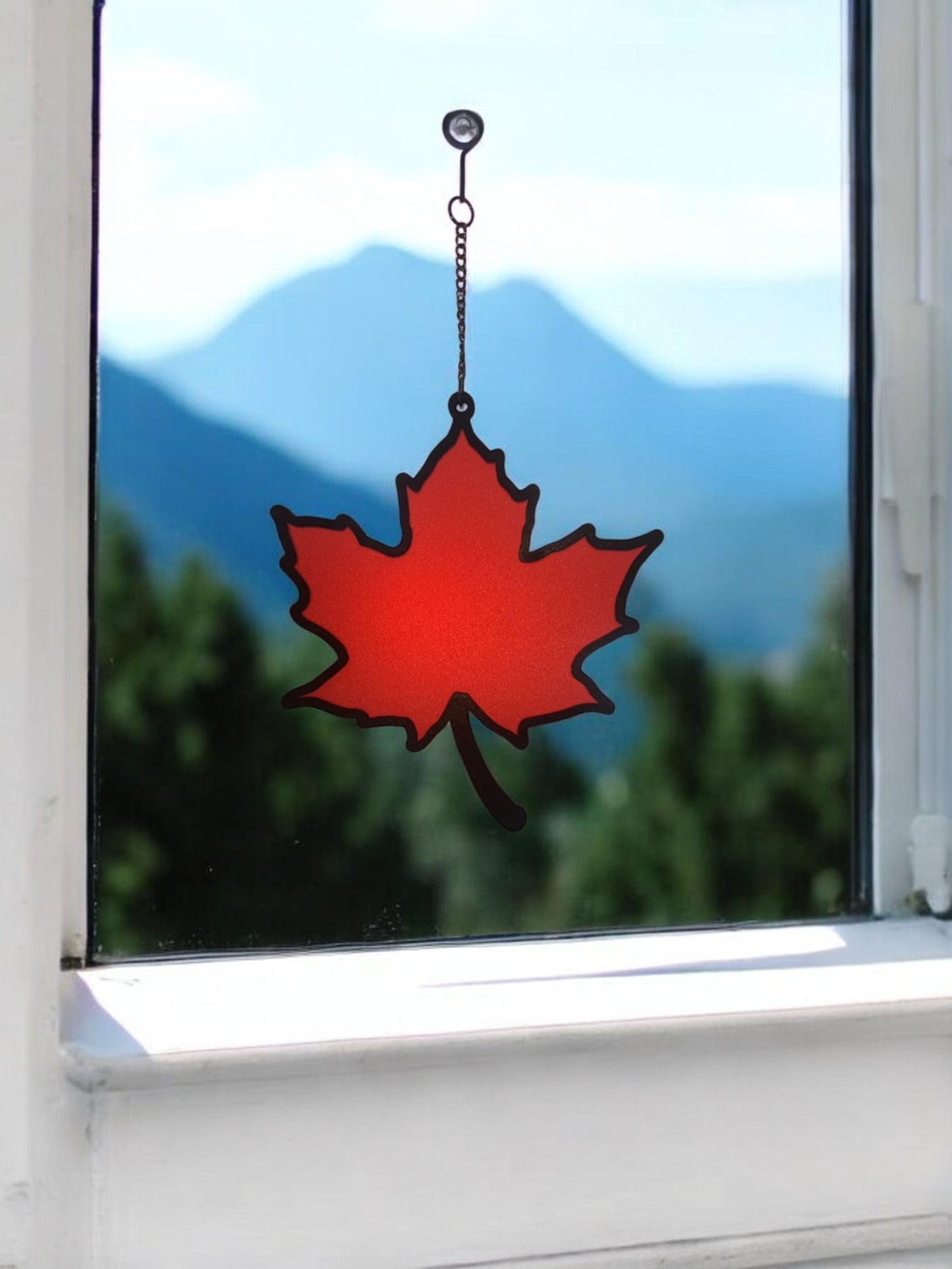 Red Maple Leaf Suncatcher