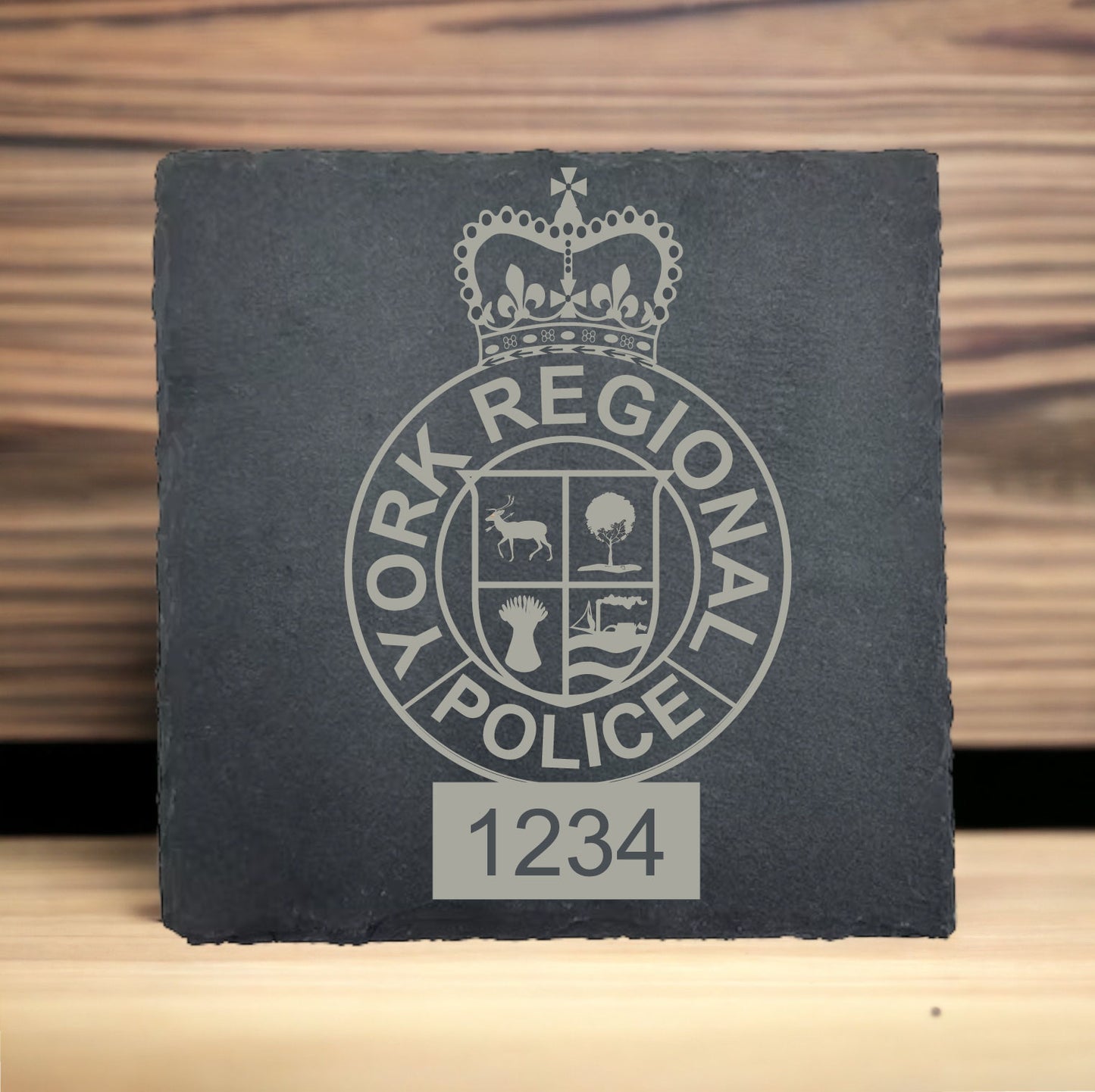 York Regional Police Slate Coaster